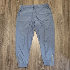 albion jetsetter joggers | dark blue chambray | small petite